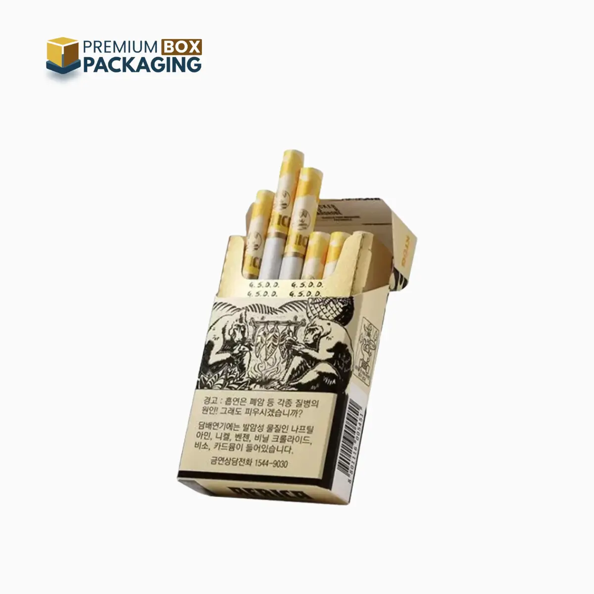 Empty Paper Flip Top Cigarette Boxes 2 - Premium Box Packaging