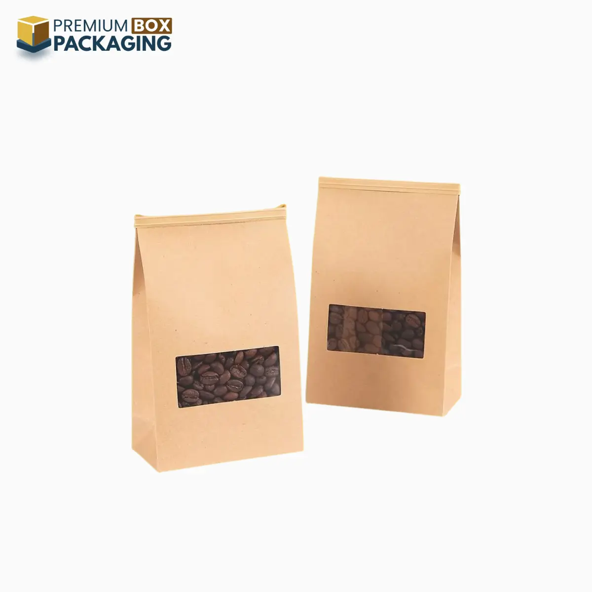 Custom Kraft Coffee Bags 1 - Premium Box Packaging